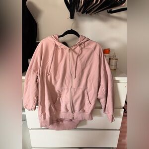 American Eagle Outfitters Pink Fleece Zip-Up